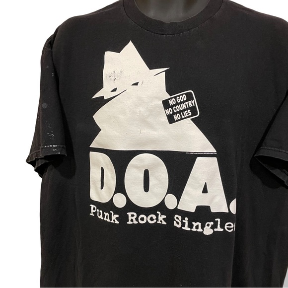 Rare 2007 D.O.A Records T-Shirt - Picture 2 of 4